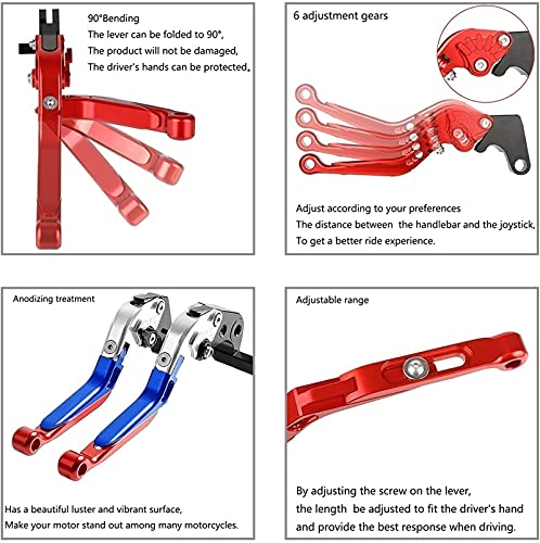 DZSLTC Conjunto De Freno Palanca Specialized Más Caliente per Honda CBR125R CBR 125R 2011-2020 Leva Frizione Pieghevole per Moto In Alluminio Aeronautico CNC (Color : M)