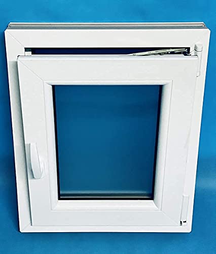 ECO-BLU PDL216 (V01M) Ventana Pvc Baño 500x600 Oscilobatiente Derecha Climalit Mate, Blanco, 50x60 cm (Paquete de 1)