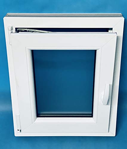 ECO-BLU (V02M) Ventana PVC 500x600 Blanca Oscilobatiente Izquierda Vidrio Mate