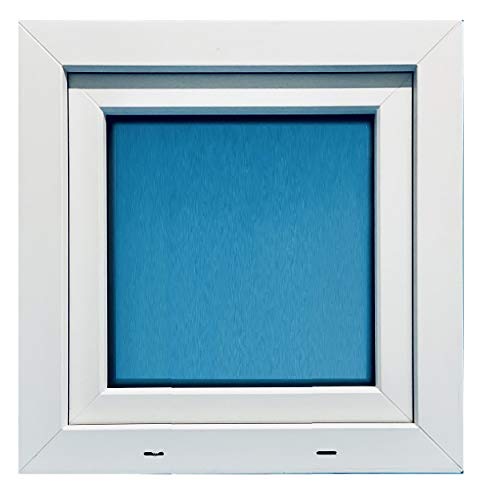 ECO-BLU V12M Ventana PVC 600x600 Izquierda Oscilobatiente Practicable Mate, Blanco, 600x600mm