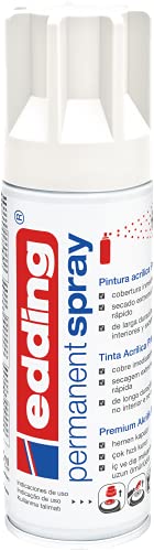 edding 5200-922 Spray de Pintura acrílica, Blanco tráfico Mate, 200 ml (Paquete de 1)