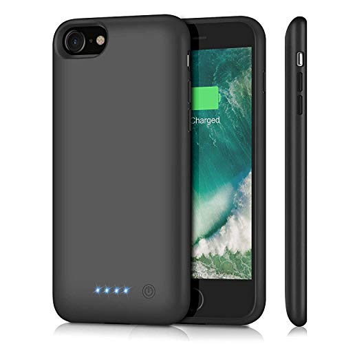 Ekrist Funda Batería para iPhone 7/8/6/6s/SE 2020, 6000mAh Funda Cargador Portatil Ultra Capacidad Carcasa Batería Recargable Batería Externa para iPhone 7/8/6/6s/SE 2020 [4.7 Pulgadas]