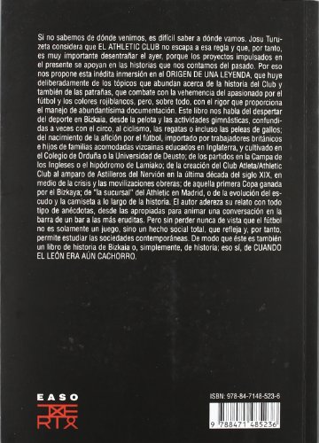 El Athletic Club: Origen de una leyenda o cuando el león era aún cachorro (Easo)