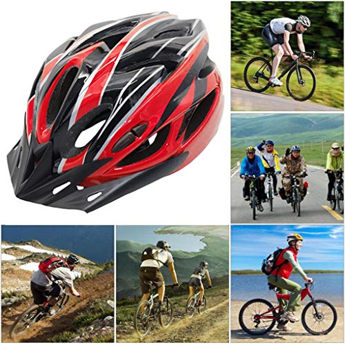 El casco adulto bici Casco Specialized ajustable cómodo Casco de bicicleta de carretera de montaña totalmente en forma de Ciclismo Cascos for Hombres Mujeres deportes al aire libre ( Color : Yellow )