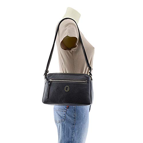 El Potro Bolso Bandolera en Piel para Mujer Talla: U Color: NEGRO