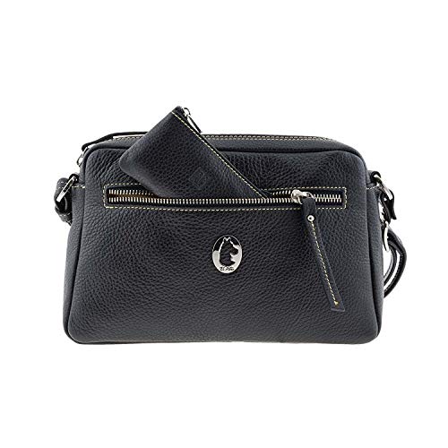 El Potro Bolso Bandolera en Piel para Mujer Talla: U Color: NEGRO