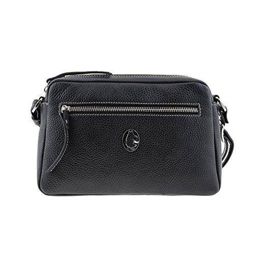 El Potro Bolso Bandolera en Piel para Mujer Talla: U Color: NEGRO