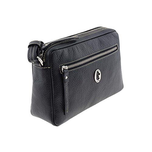 El Potro Bolso Bandolera en Piel para Mujer Talla: U Color: NEGRO