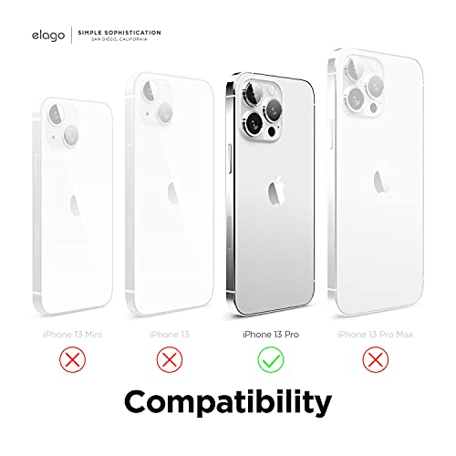 elago Silicona Líquida Funda Compatible con iPhone 13 Pro Case (6.1"), Silicona Premium, Protección Completa - Prueba de Golpes, Anti-Arañazos Revestimiento de Microfibra Suave (Negro)