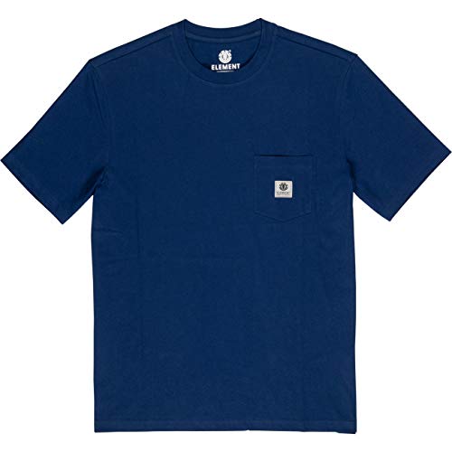 Element Basic Pocket Label S Tees, Hombre, Blue Depths, XS