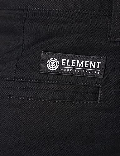 Element Howland Classic Pantalones Cortos, Flint Black, 32 para Hombre