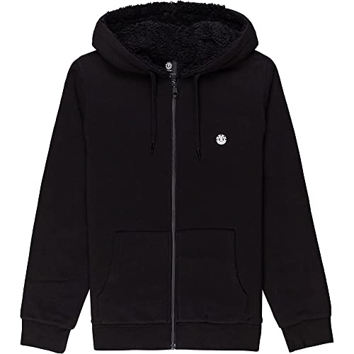 ElementBolton - Sudadera con Capucha y Cremallera - Hombre - M - Negro