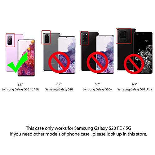 ELESNOW Funda Samsung Galaxy S20 FE / S20 FE 5G, Cuero Premium Flip Folio Carcasa Case para Samsung Galaxy S20 FE / S20 FE 5G (Negro)
