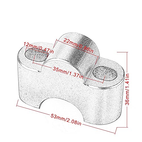 Elevador Manillar Motocicleta Abrazadera Motorcykel 25Mm Styrstångsfäste Handtagsklämma För Yamaha MT07 MT-07 För Tracer 700 FZ07 FZ-07 2014-2019 2020 (Color : Plata)