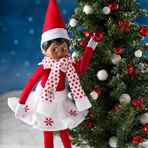 Elf On The Shelf Snowflake Bufanda y Falda - Elf Doll no Incluido - Solo Accesorio