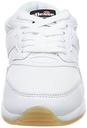 ellesse Nyc84, Zapatillas Mujer, Multicolor (White/White/Grey Wht/Wht/Gry), 42 EU