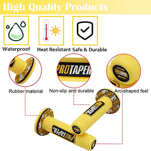 Empuñadura de gel para manillar de motocicleta de 7/8 pulgadas, agarre de gel para K.T.M CRF EXC YZF Protaper Pro cónico Motocross Dirt Pit Bike