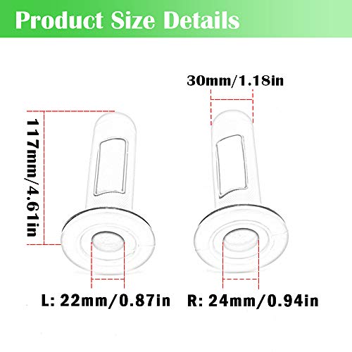 Empuñadura de Manillar Gel Empuñadura de Freno Goma para Motocicleta de 7/8"para K.T.M CRF EXC YZF Pro.ta.per Pro Cónica Motocross Dirt Pit Bike (Verde)