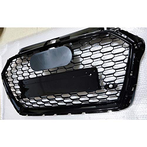 En Forma fit For El RS3 Delantero Del Estilo Del Deporte Del Acoplamiento Del Panal Hexagonal Tapa De La Parrilla Negro Brillante fit For Audi A3 / S3 8V 2017-2019 Auto Parts Rejilla de luz antiniebla