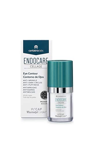 Endocare Cellage Contorno de Ojos - Crema Antiarrugas, Antiojeras, Antibolsas, Nutritiva, Redensificante y Drenante, Disminuye las Ojeras Oscuras, 15ml