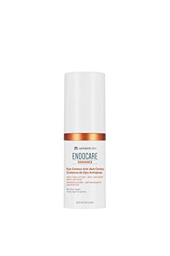 Endocare Radiance Contorno Ojos y Antiojeras - Crema Contorno de Ojos Antipolución, Antioxidante y Antifatiga, para Todo Tipo de Pieles, Beige, 15 ml