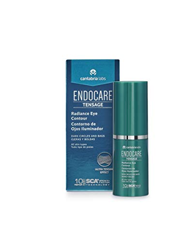 Endocare Tensage Contorno De Ojos Iluminador - Crema Antiarrugas, Antiojeras Y Antibolsas, Revitalizante, Iluminadora, Reduce La Pigmentación De La Ojera, Almond, 15 Mililitro