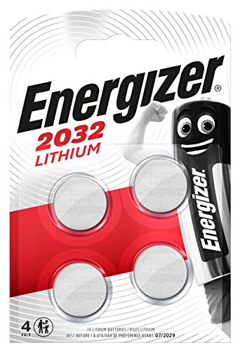 Energizer - Pack de 4 pilas CR2032 / 3V Lithium