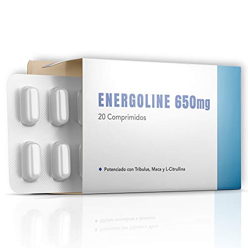 Energoline 650 [10 tabletas] | Potenciador de energía natural | Enriquecido con Tribulus Terrestris, Maca y L- Citrulina | Seguro y Certificado