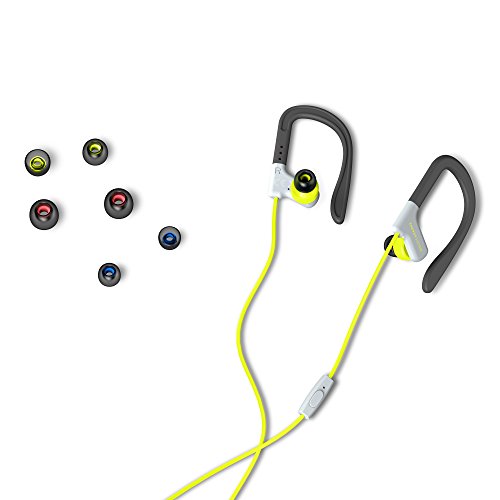 Energy Sistem Earphones Sport 1 (Auricular intrauditivo, Sistema de sujeción, micrófono, Control de reproducción, Sistema de fijación) Amarillo