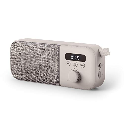 Energy Sistem Fabric Box Radio Altavoz portátil Cream (FM Radio, 1200 mAh Battery, 3 W, PLL Tuner, Audio-out) Beig