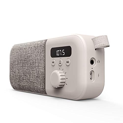 Energy Sistem Fabric Box Radio Altavoz portátil Cream (FM Radio, 1200 mAh Battery, 3 W, PLL Tuner, Audio-out) Beig