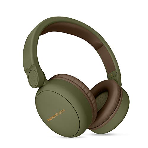 Energy Sistem Headphones 2 - Auriculares con Bluetooth (Over-Ear, Audio-In, Long Battery Life, 180 Plegable) Verde