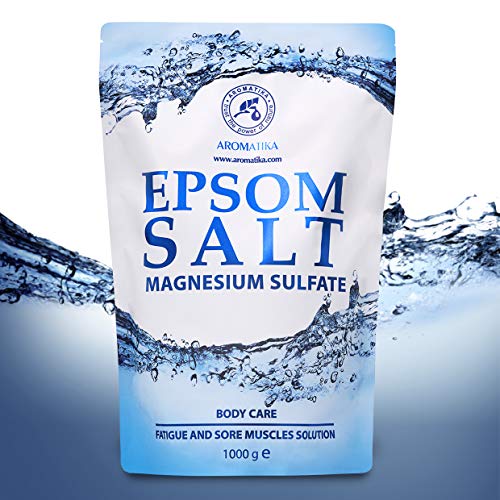 Epsom Sal de Baño 5kg - 100% Puro & Natural Epsom Sal - Sulfato de magnesio concentrado - Calmante y alivia los músculos doloridos - Cuidado del cuerpo - Buen cuidado de la piel - Relajante muscular