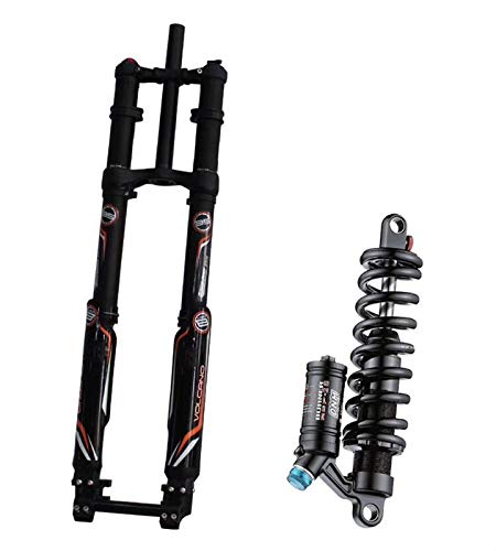 Equipo de ciclismo MTB Biki Fork Supension Air 26 27.5er pulgada Bicicleta de montaña USD-8S DH FR Nivel profesional Fork para accesorios de bicicletas para bicicleta ( Color : USD 8S black RCP 2S )