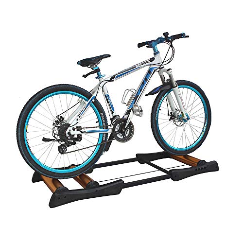 ERT Ciclismo Soporte, Bicicletas Trainer Soporte Plegable Bicicletas silencioso Rodillo Plataforma Riding Trainer Ajustable Distancia de Bicicletas para Bicicletas de Carretera y de montaña,Rojo