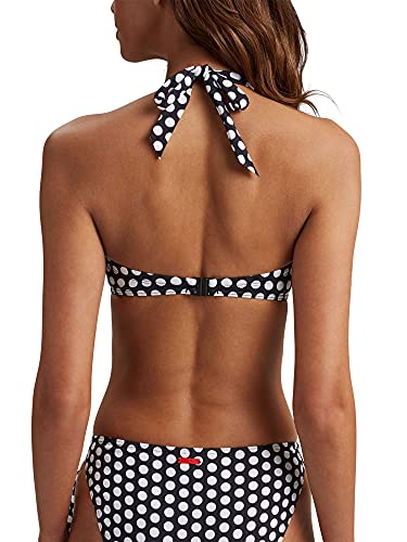 Esprit Crosby Beach Padded Bandeau Parte de Arriba de Bikini, Negro (Black 001), 40 para Mujer