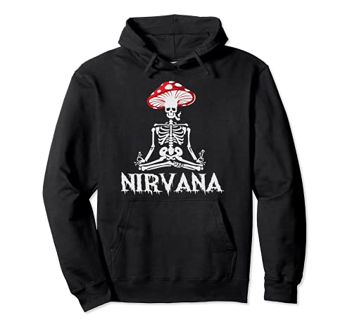 esqueleto de hongos Nirvana Sudadera con Capucha