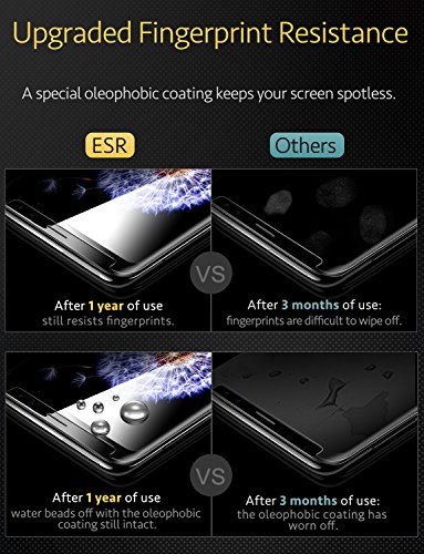 ESR Protector Pantalla para Samsung S9 [2 Piezas], Cristal Templado 9H Dureza [Garantía de por Vida] Anti-Huellas, Resistente a Arañazos para Samsung Galaxy S9 de 5,8"