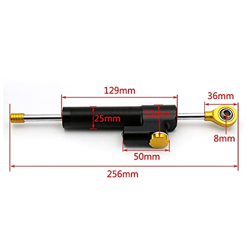 Estabilizador Dirección Amortiguador Universal Motocicleta para S&uzuki SV1000 N S TL 1000 R para GSXR 1100 GSX-1400 para B-K&ing Kit Amortiguador dirección Motocicleta (Color : Damper 5)