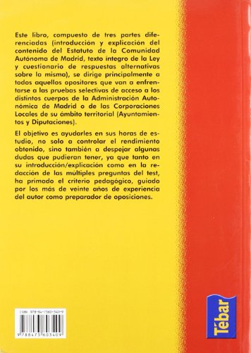 Estatuto de Autonomía de la Comunidad de Madrid. Estudio introductorio y test