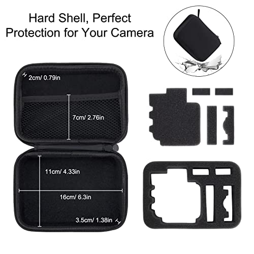 Estuche de Transporte para GoPro Compatible GoPro Hero 8/7/6/5/4/3+/3/2 y Action Camera Accesorios Protección contra Golpes Talla Pequeña