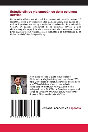 Estudio clínico y biomecánico de la columna cervical: Un estudio clínico con Secretarias de la Universidad de Talca