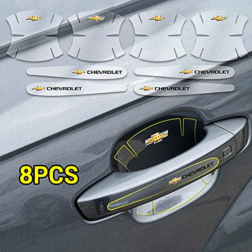 Etiquetas Engomadas De La Manija De La Puerta Del Coche De 8pcs, ProteccióN De La Pintura Del Cuenco De La Puerta Del Coche Anti-ArañAzos, Manillar Invisible, Para Chevrolet Captiva Colorado Cruze