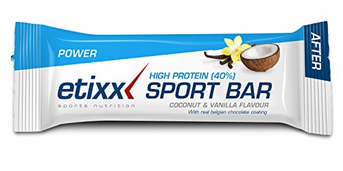Etixx High Protein Sport Bar, sabor a Coco y Vainilla - 20 Barritas