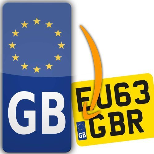 Euro GB Motocicleta Matrícula adhesivo adhesivo de vinilo Europa legal