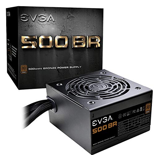 EVGA 500 BR, 80+ BRONZE 500W, Fuente de Alimentación 100-BR-0500-K2