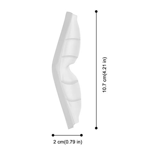 EXCEART 30 Piezas Almohadillas de Puente Nasal Antiniebla Autoadhesivas Tira de Protección de Silicona Sello Cojín Nasal para Protector Facial Clima Frío