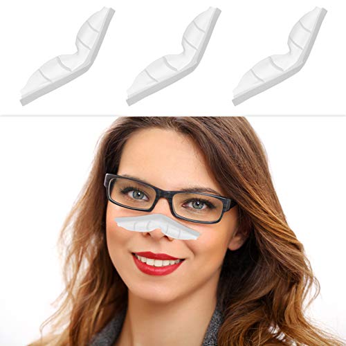 EXCEART 30 Piezas Almohadillas de Puente Nasal Antiniebla Autoadhesivas Tira de Protección de Silicona Sello Cojín Nasal para Protector Facial Clima Frío