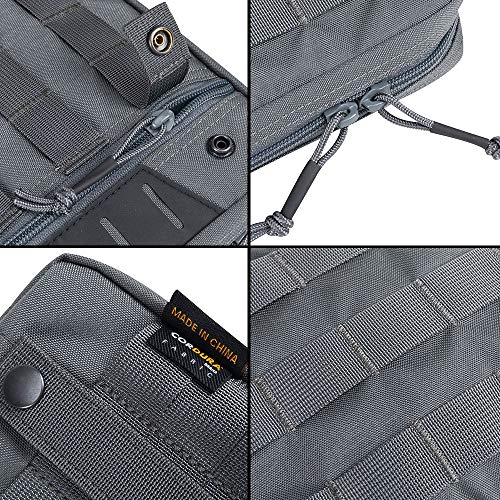 EXCELLENT ELITE SPANKER EDC Pouch Tactical Admin Pouch Molle Utility Organizer Pocket Tool Bag (Gris)