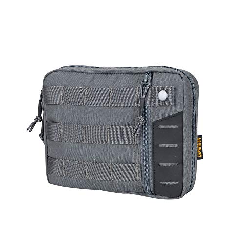 EXCELLENT ELITE SPANKER EDC Pouch Tactical Admin Pouch Molle Utility Organizer Pocket Tool Bag (Gris)